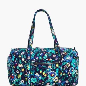 Iconic Large Travel Duffle in Moonlight Garden